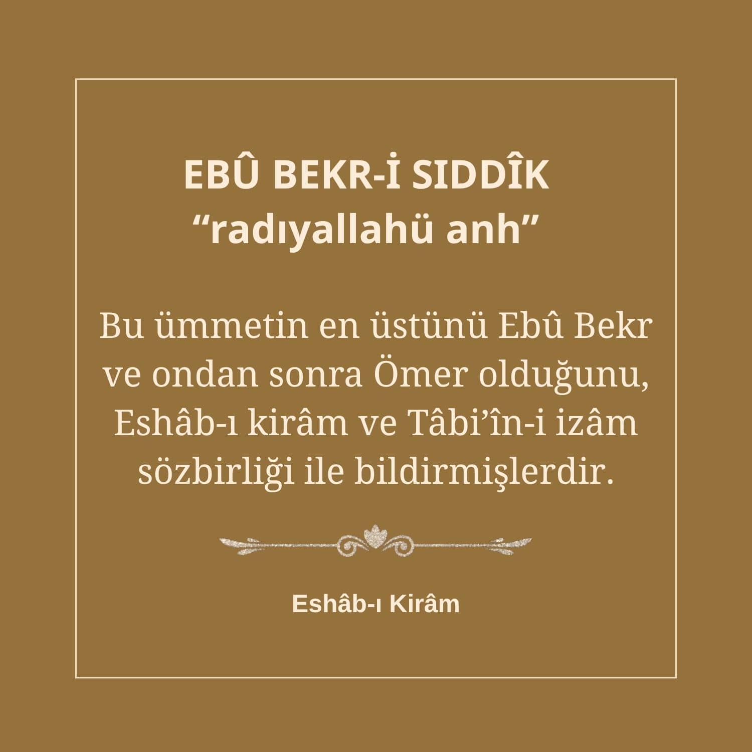 Ebu Bekr-i Sıddık (5)